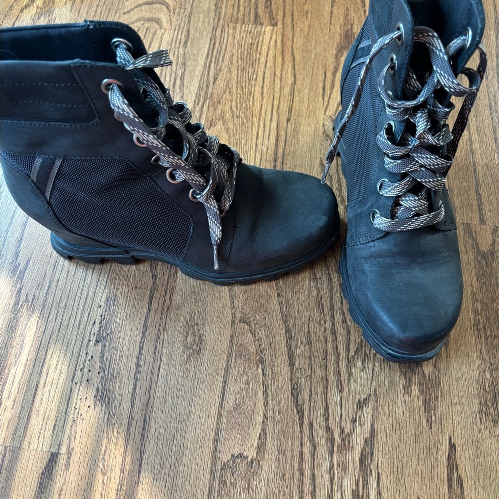 Sorel Black Combat Boots